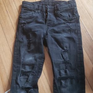 Skinny black young men's jeans
